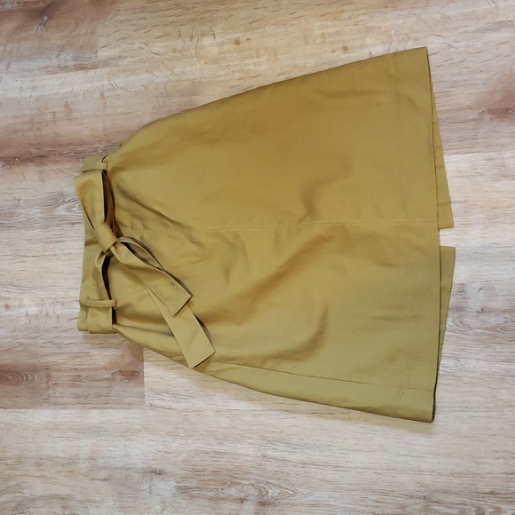 J. Crew Dresses & Skirts - J Crew Tie Waist Skirt In Cotton-Linen, Color "Safari Gold", Size 14